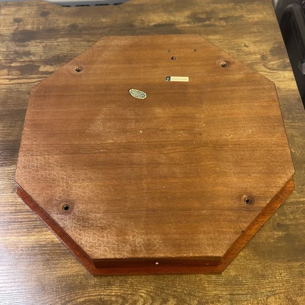 Sorrento Italian Made Octagonal Music Jewelry Box With Key Inlaid Wood Gabriella